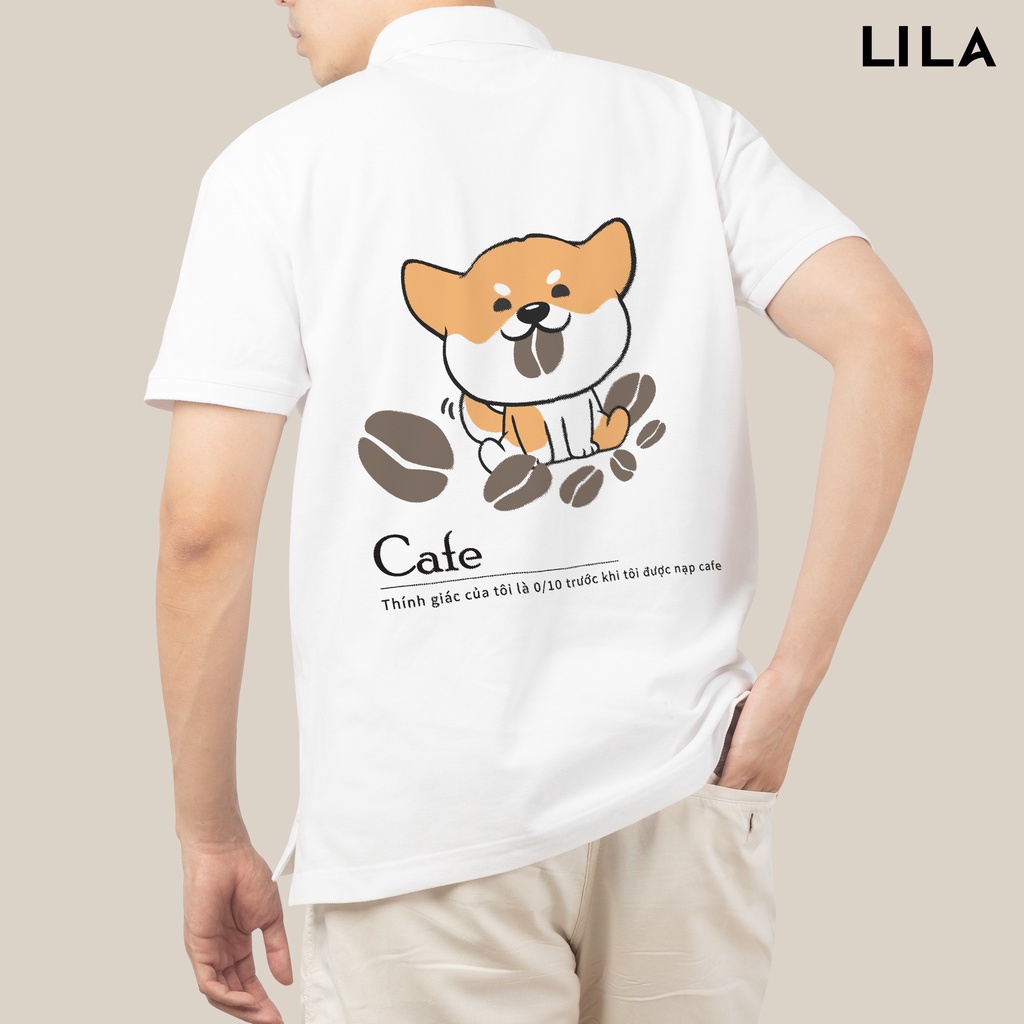 Áo POLO nam CORGI IN TÊN basic đẹp vải cá sấu COTTON giữ form bền bỉ, chống nhăn, thời trang nam cao cấp - LILA