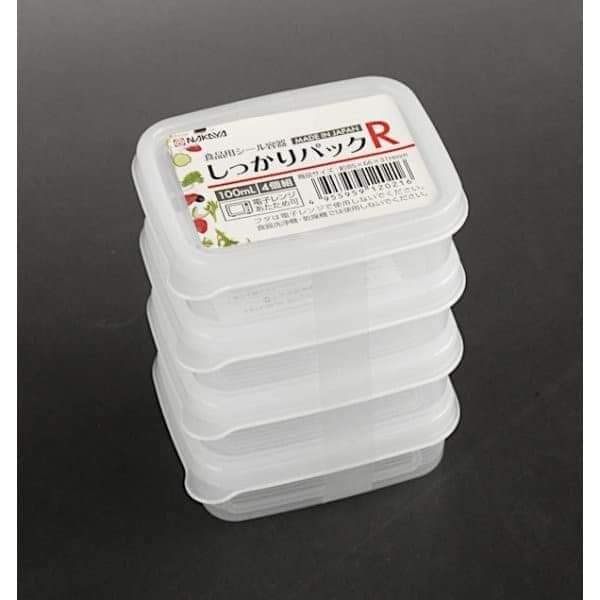 Set 4 Hộp Trữ Đông Nakaya Nhật 100ml /hộp Trữ Đồ Ăn Dặm Cho Bé