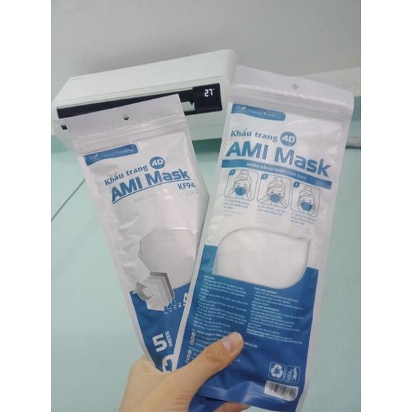 Khẩu Trang Y Tế  AMI KF94 4 Lớp Chống Bụi Mịn Và Kháng Khuẩn Hàng Cao Cấp- Hàng Chất Lượng Cao