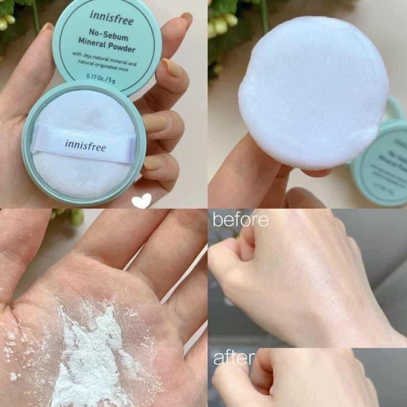 Phấn bột kiềm dầu Innisfree No Sebum Mineral Powder