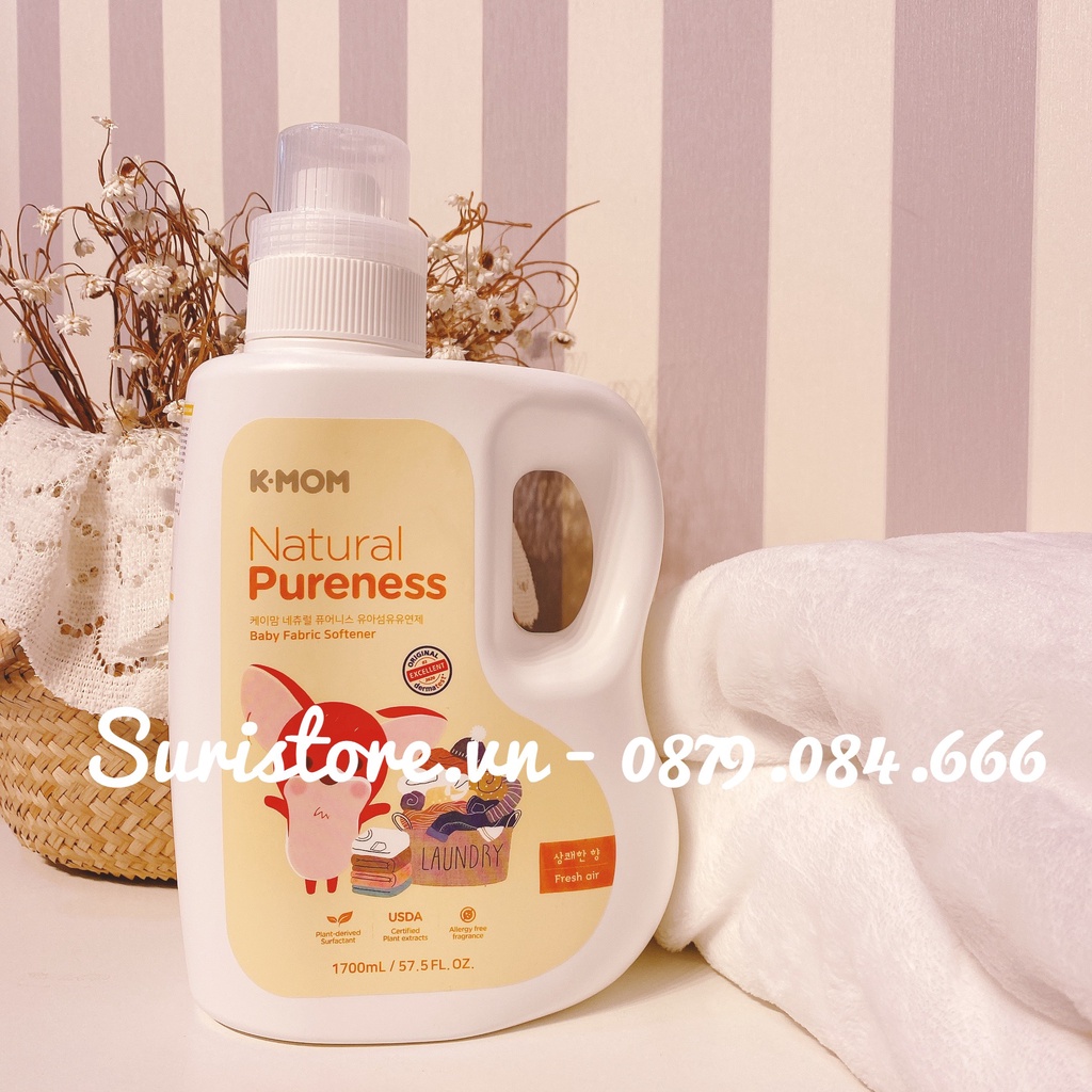 Nước GIẶT, xả đồ sơ sinh hữu cơ K-MOM Hàn Quốc