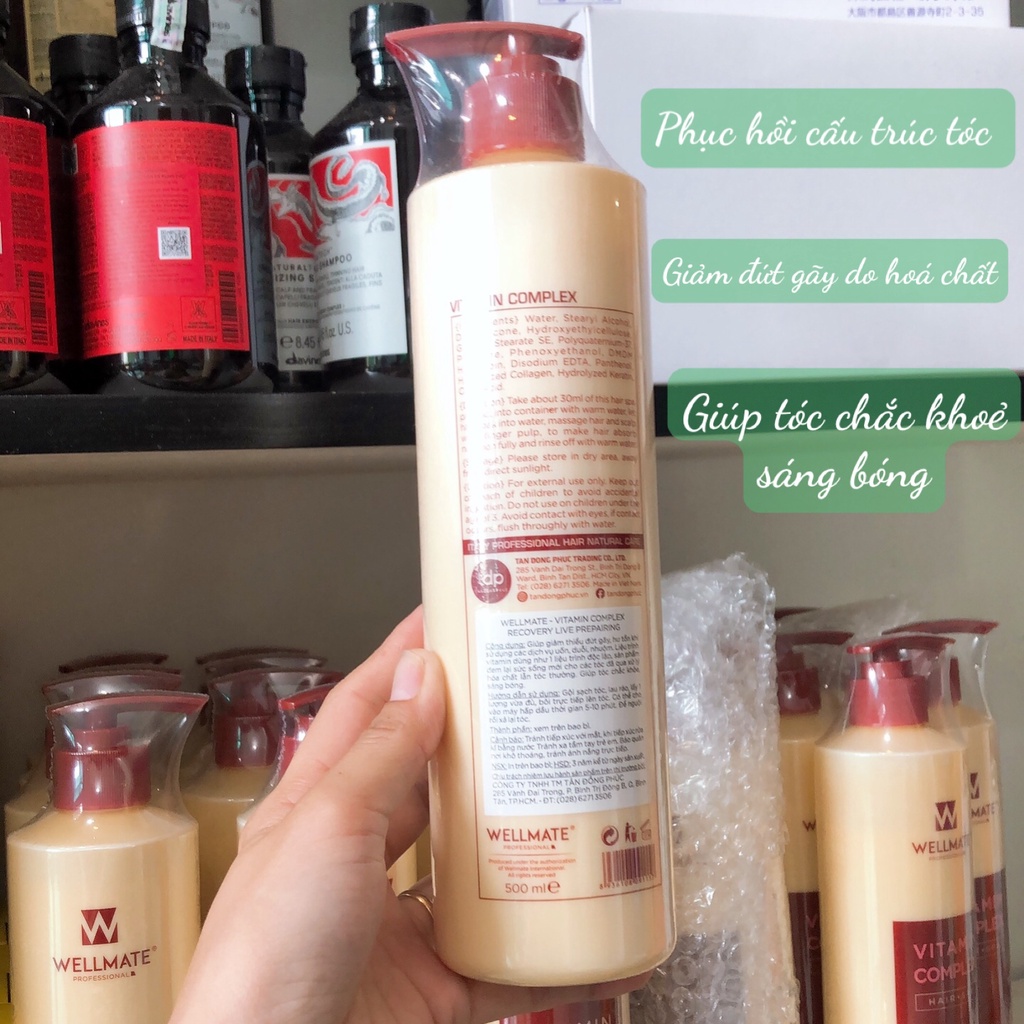 ✅ Phục Hồi Chống Rối số 2 Vitamin Collagen WELLMATE 500ML