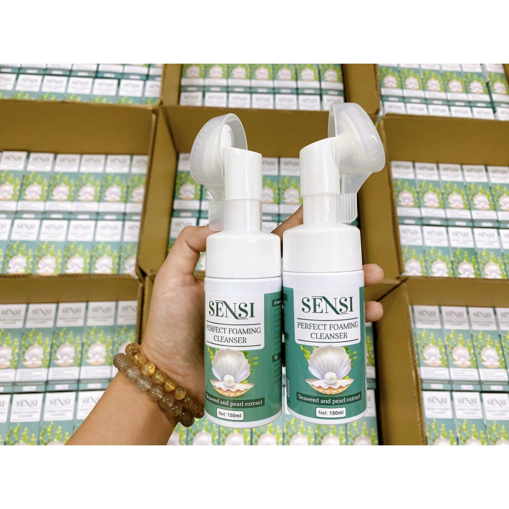 Sữa Rửa Mặt Perfect Foaming Cleanser Seaweed & Pearl Extract SENSI - Made in Thái Lan