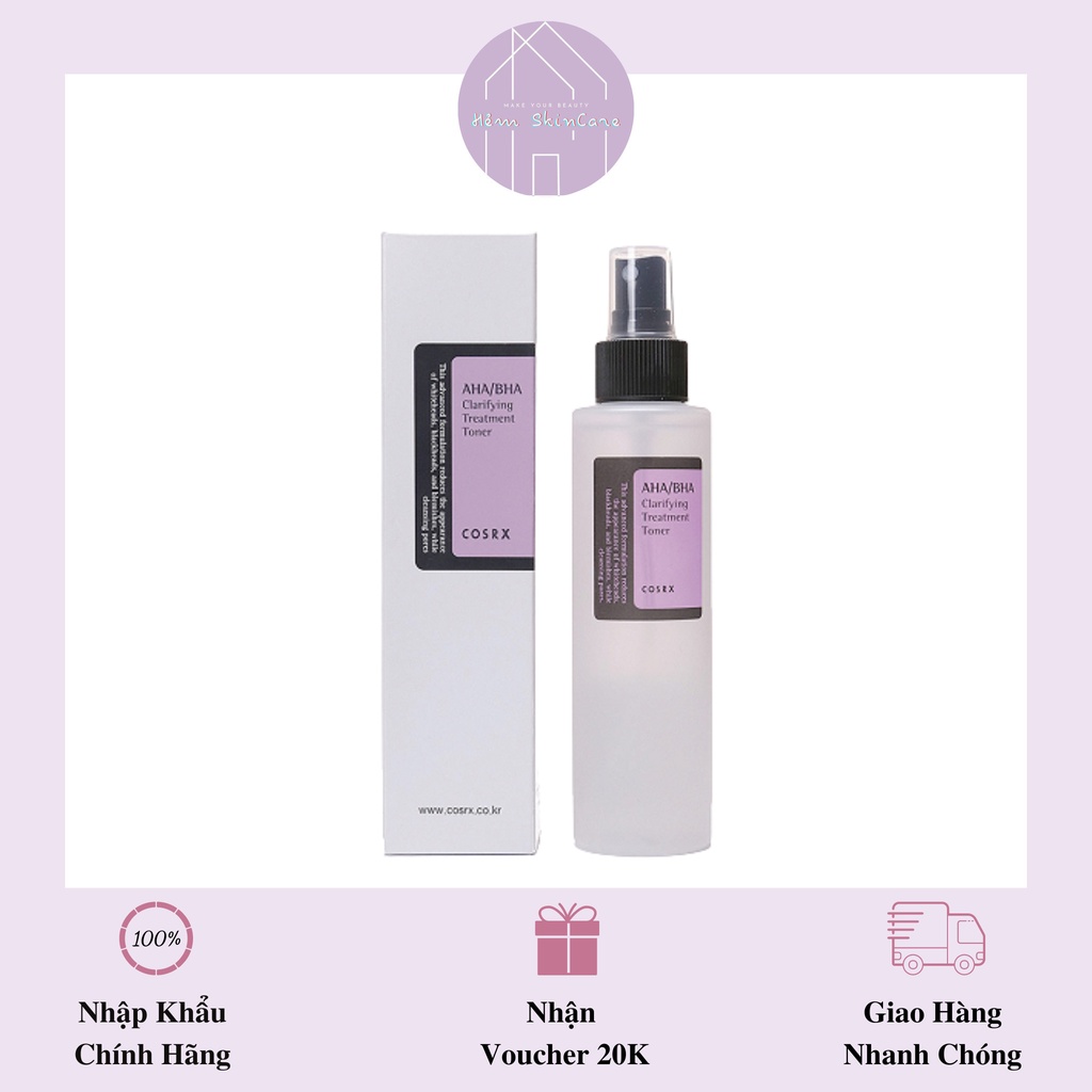 Nước Hoa Hồng Giảm Mụn Cosrx AHA BHA Clarifying Treatment Toner - 150ml