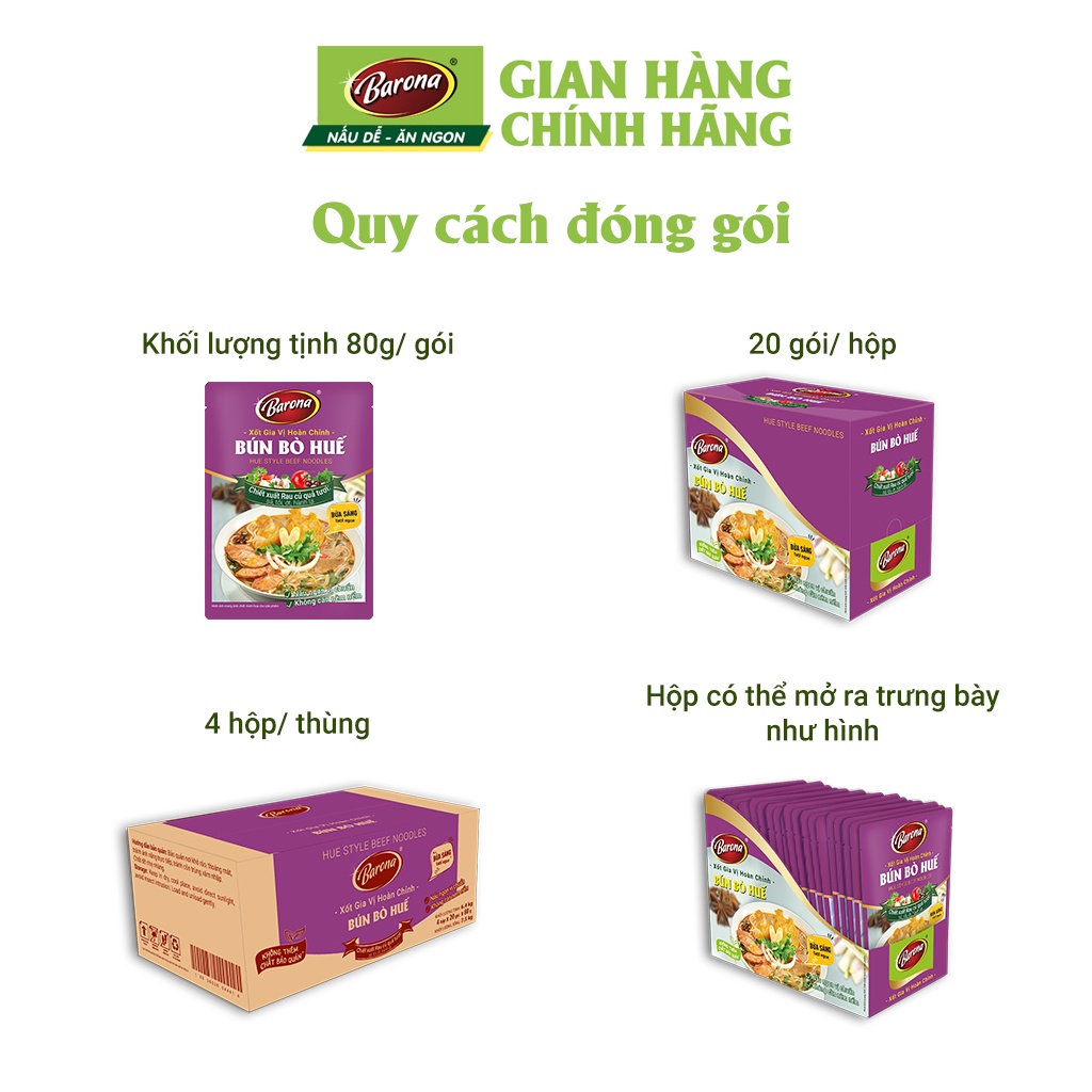 Mã bmbau50 giảm đến 50k đơn 99k gia vị bún bò huế barona 80g tươi ngon - ảnh sản phẩm 5