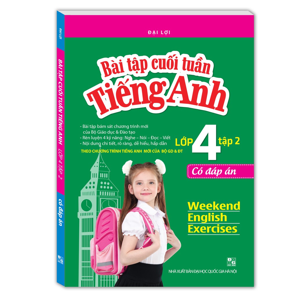 Sách - Bài tập cuối tuần tiếng Anh lớp 4 tập 2 - Có đáp án