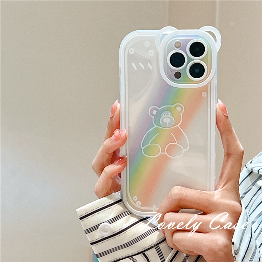Ốp Điện Thoại Hình Gấu Bảo Vệ Cho IPhone 13 12 11 Pro Max SE2020 X XR Xs Max 7 8 6 6s Plus