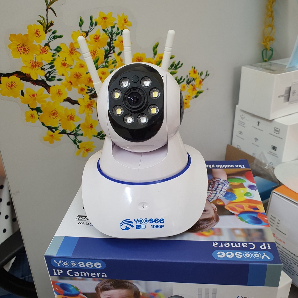 Camera IP Yoosee 3 râu 2.0 Full HD 1080p dùng phần mềm Yoosee bảo mật cao - Hàng Nhập Khẩu