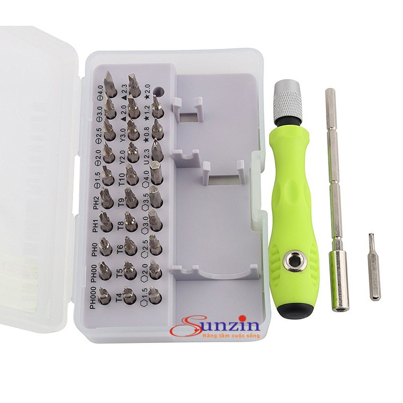 Bộ dụng cụ đa năng 32 chi tiết tô vít, lục giác, hoa thị... dành cho mọi nhà - HV Store 996