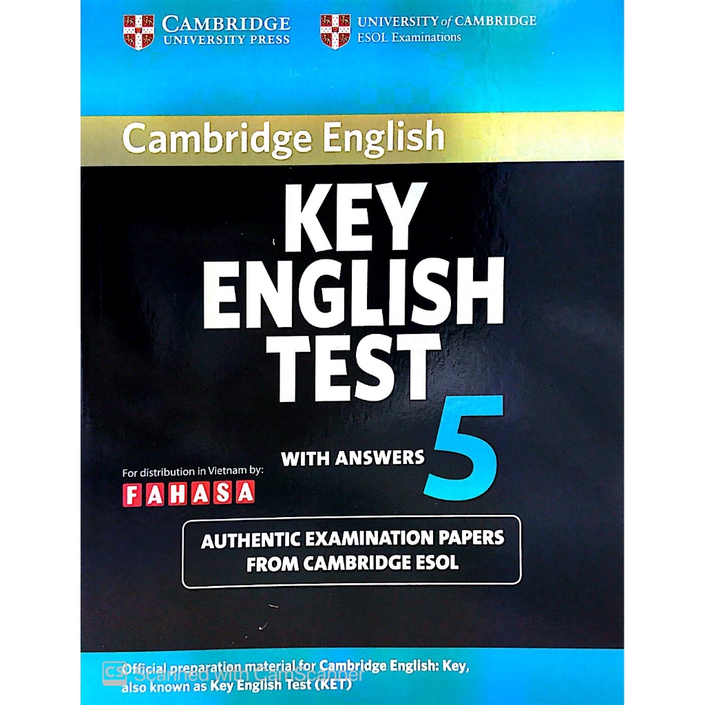 Sách - Key English Test 5 with Answers FAHASA Reprint Edition - Cambridge