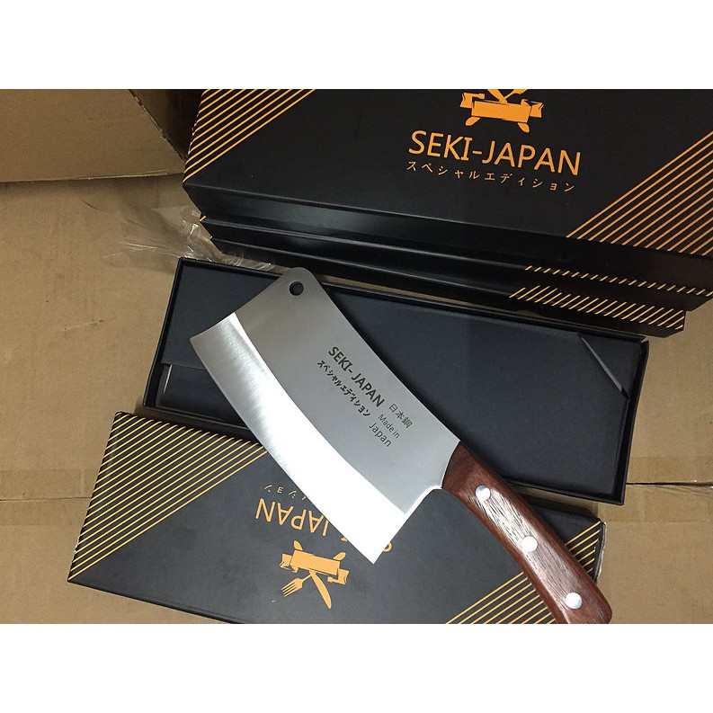[Xuất Nhật] Dao chặt lưỡi thép cán gỗ SEKI JAPAN