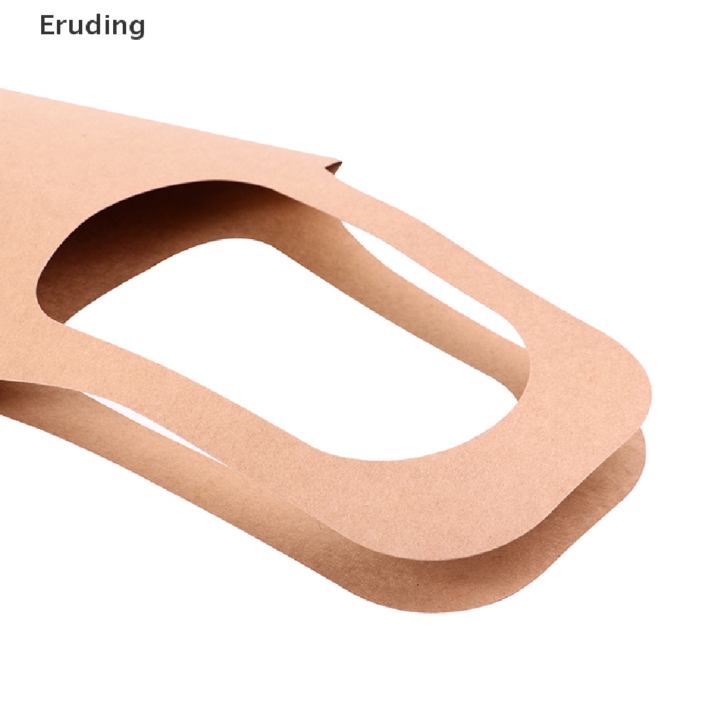 Set 5 túi giấy kraft đóng gói hoa quà tặng có quai xách thủ công