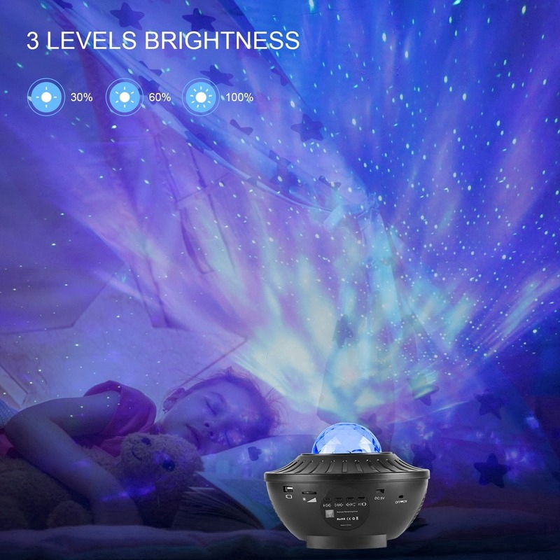 sky light đèn sao đèn starry projector light Đèn Chiếu Bầu Trời Sao Âm Nhạc Có Điều Khiển Từ Xa Tiện Dụng nhà cửa đời sống ​đèn trang trí màu đèn led