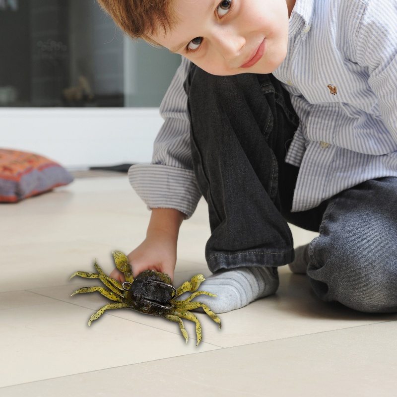 QQ Mồi Câu Cá Giả Hình Con Cua Bằng Nhựa Mềm Dễ Sử Dụng