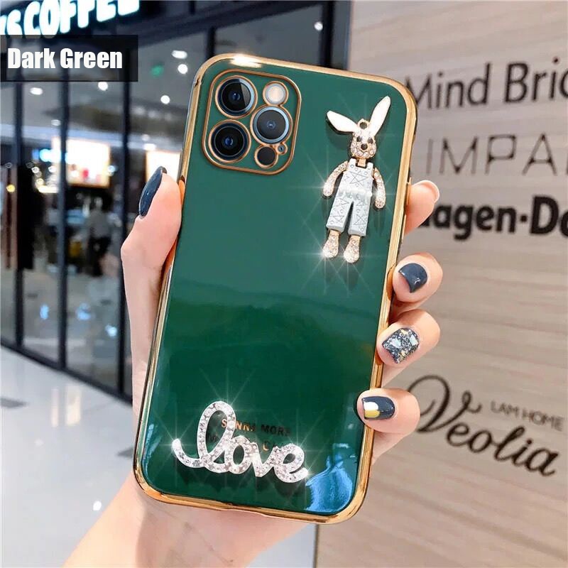 Ốp Điện Thoại Hình Thỏ Kim Cương Lấp Lánh Cho OPPO Reno 5 7Z 5G 7 5G 7 Pro 5G Reno 8 Pro 8 6 6 Pro 6Z