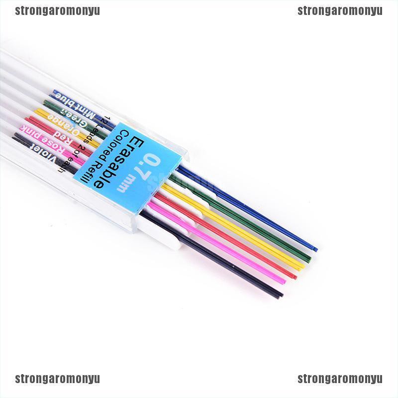 1 Hộp Bút Chì Bấm Màu Ngòi 0.7mm Có Thể Xóa Tiện Dụng Cho Học Sinh