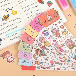Sticker dài chủ đề bé gái dễ thương kute - Nami