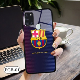 Ốp kính 3D Samsung A21S - in biểu tượng đội bóng
