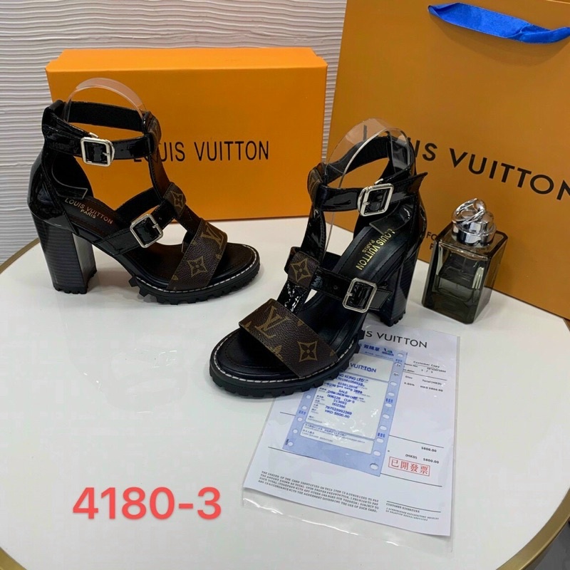 Sandal cao gót LV