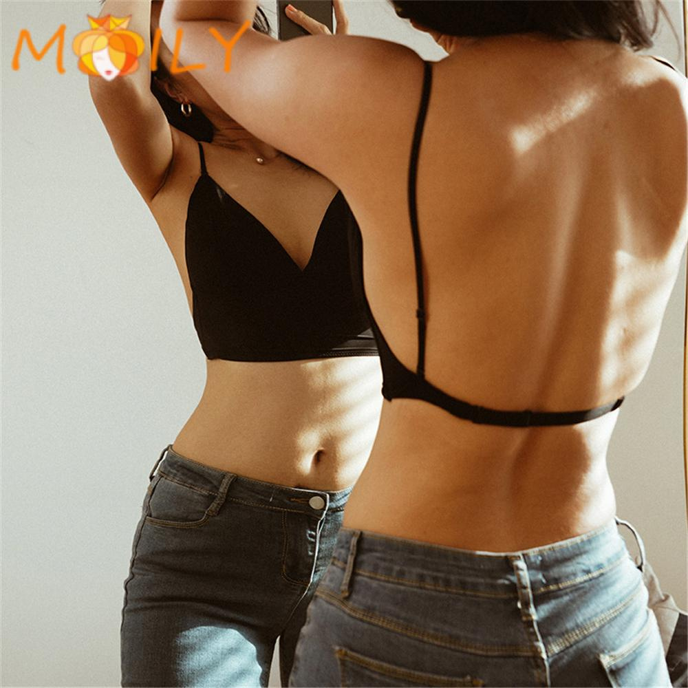 Áo Ngực Hở Lưng Không Gọng Chất Liệu Lụa Lạnh Thời Trang Mùa Hè Quyến Rũ Cho Nữ | BigBuy360 - bigbuy360.vn