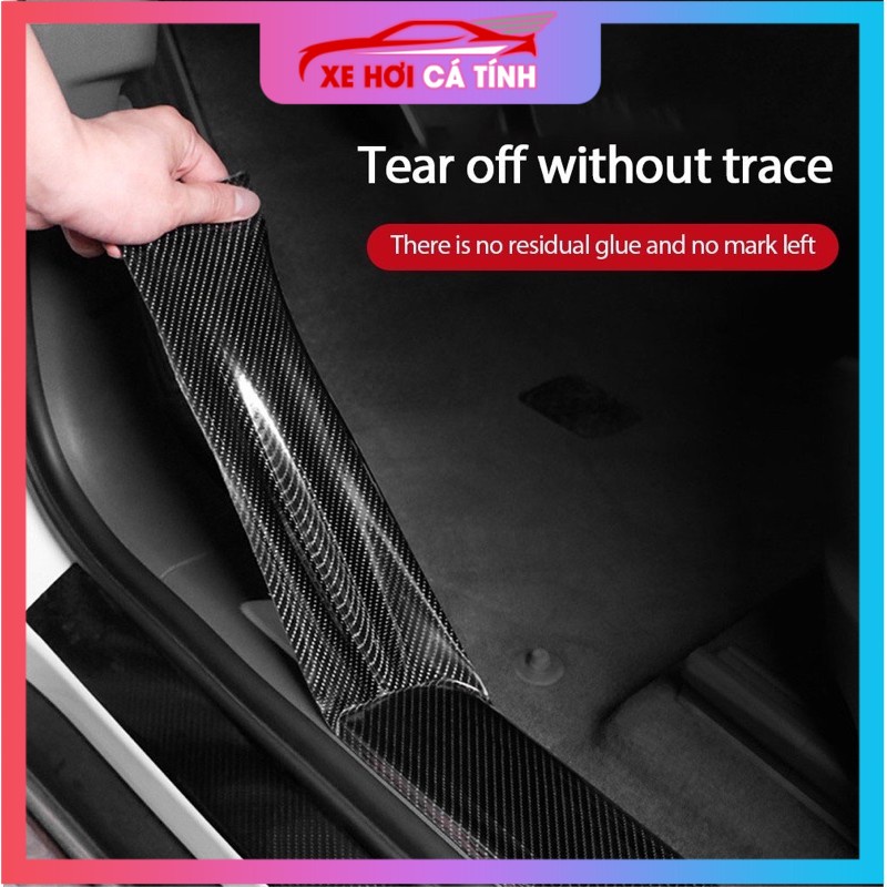 Decal Nano Dày - Dẻo Đa Năng, Chống Thấm, Chống Trầy Xước Cuộn Dài 3 Mét - Vân carbon - băng dính trong suốt Shop Ô t