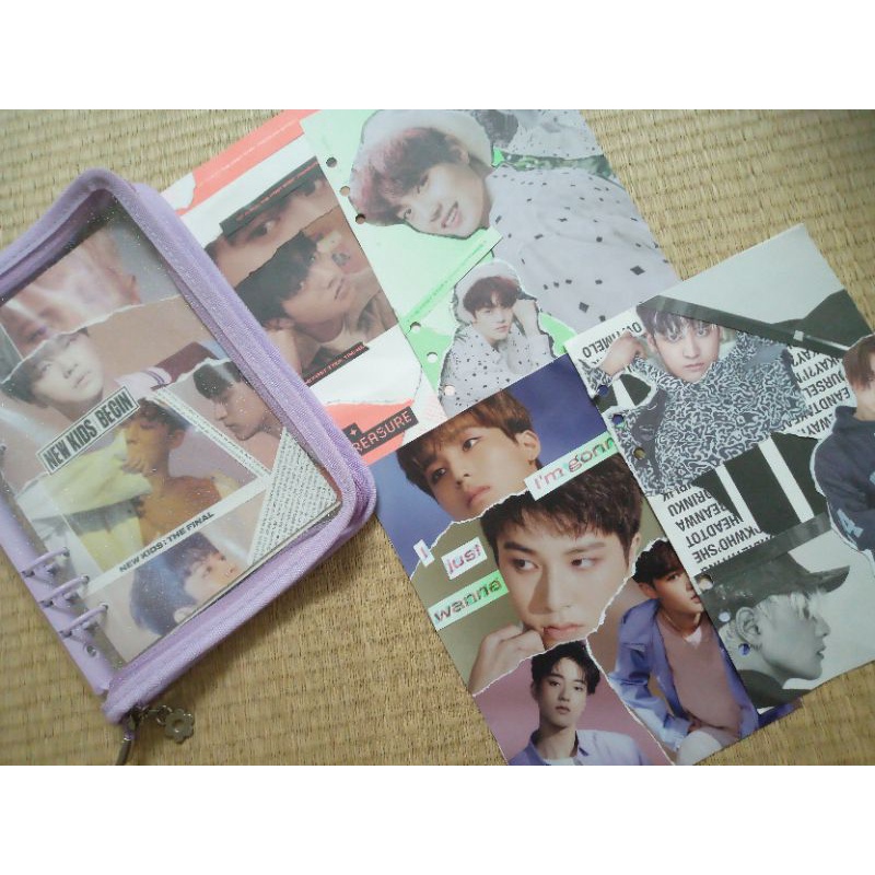 Bìa Decor ngăn trang binder a5 Nmixx, iKON, B.I, TREASURE