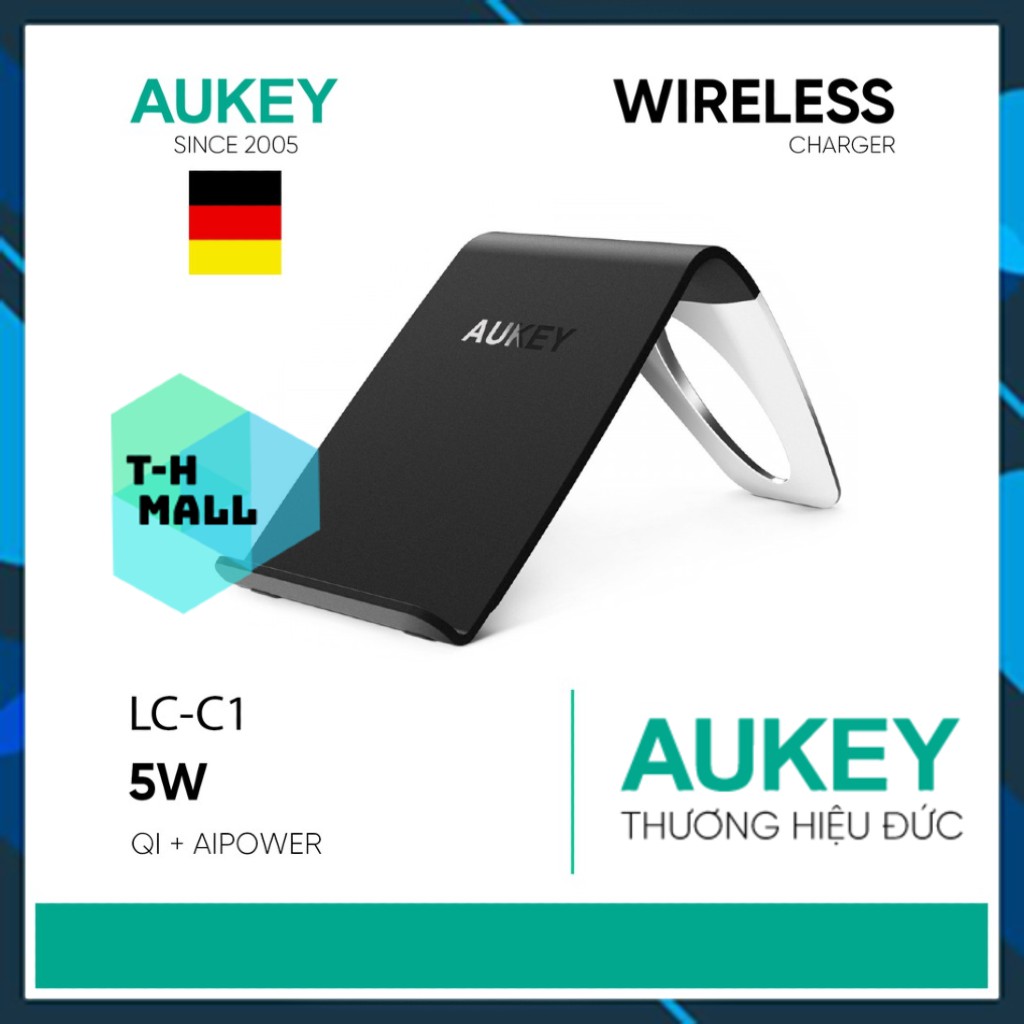 Đế Sạc Không Dây AuKey LC-C1 Tích Hợp AiPower - Hàng Chính Hãng