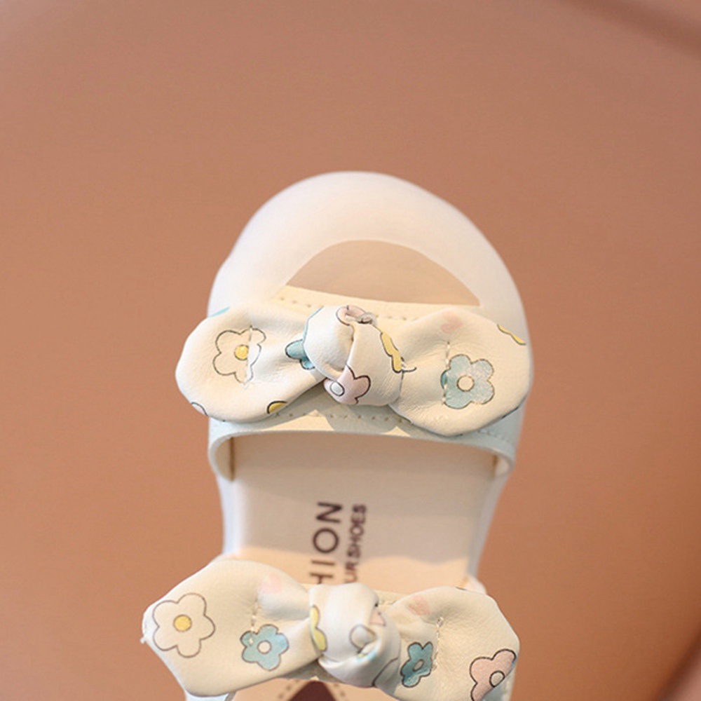 Xăng đan Đính Nơ Hoa Đế Mềm Cho Bé Gái 0-3 Tuổi