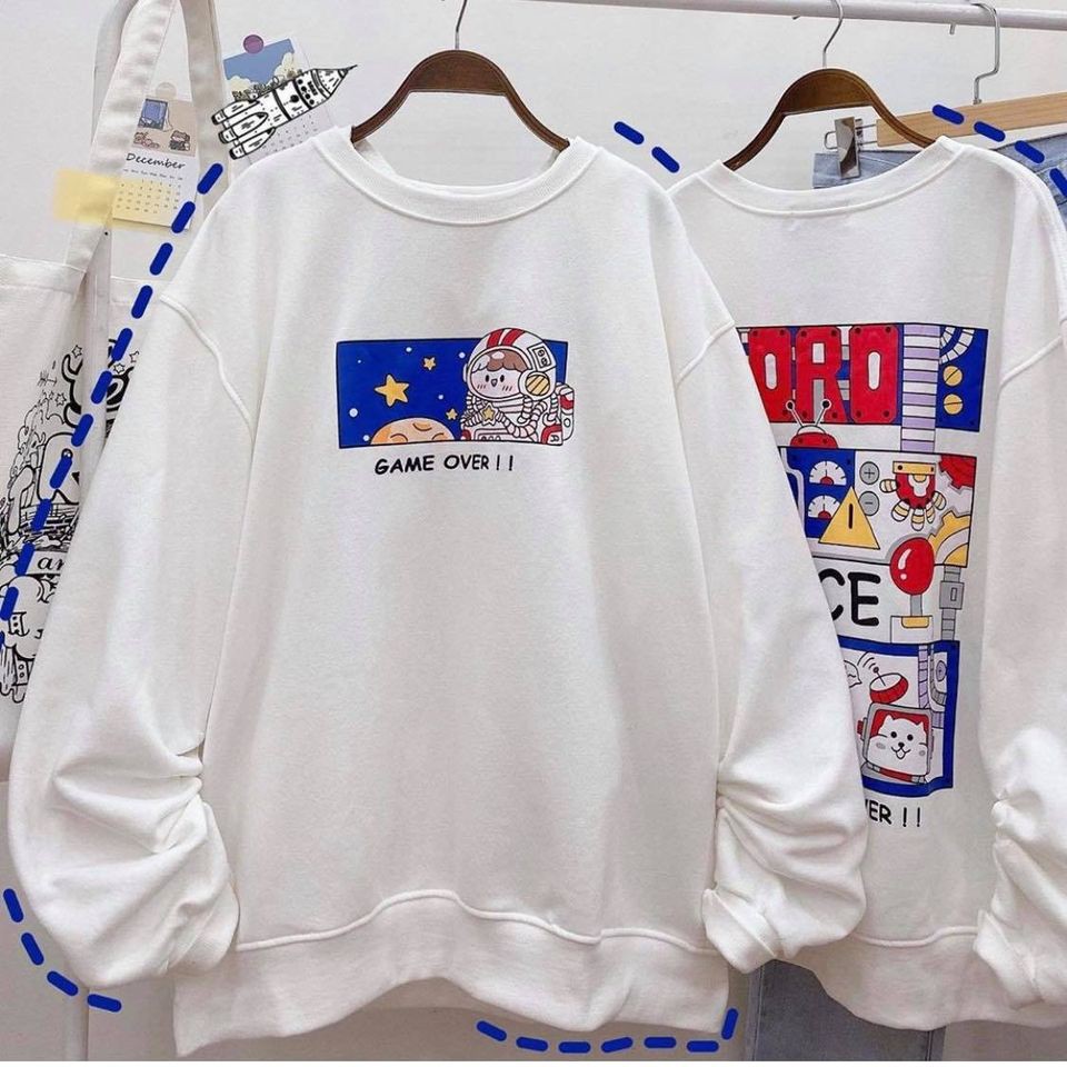 ÁO SWEATER NỈ HOMIES in chữ Roro UNISEX - GIN STORE