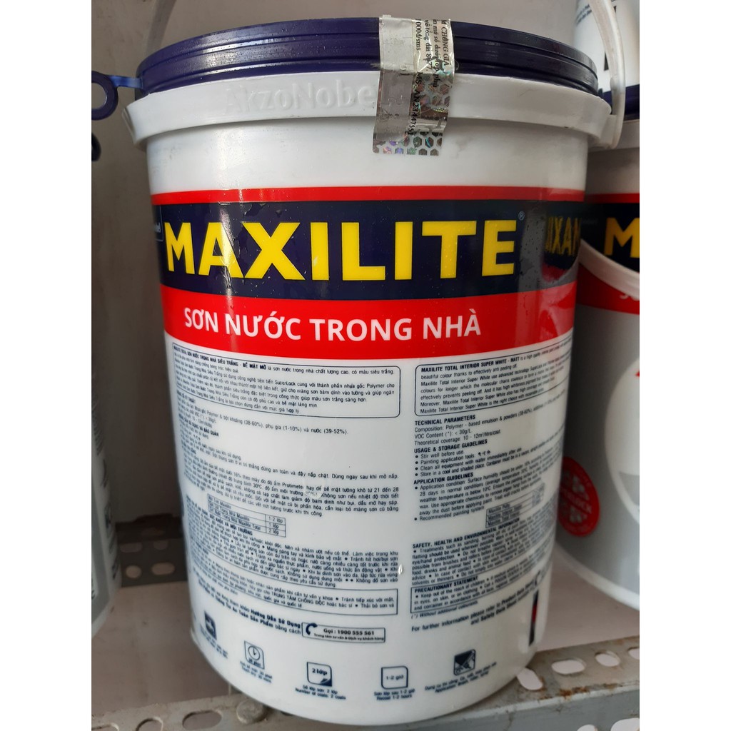 30C - Sơn tường nội thất Maxilite siêu trắng 5L