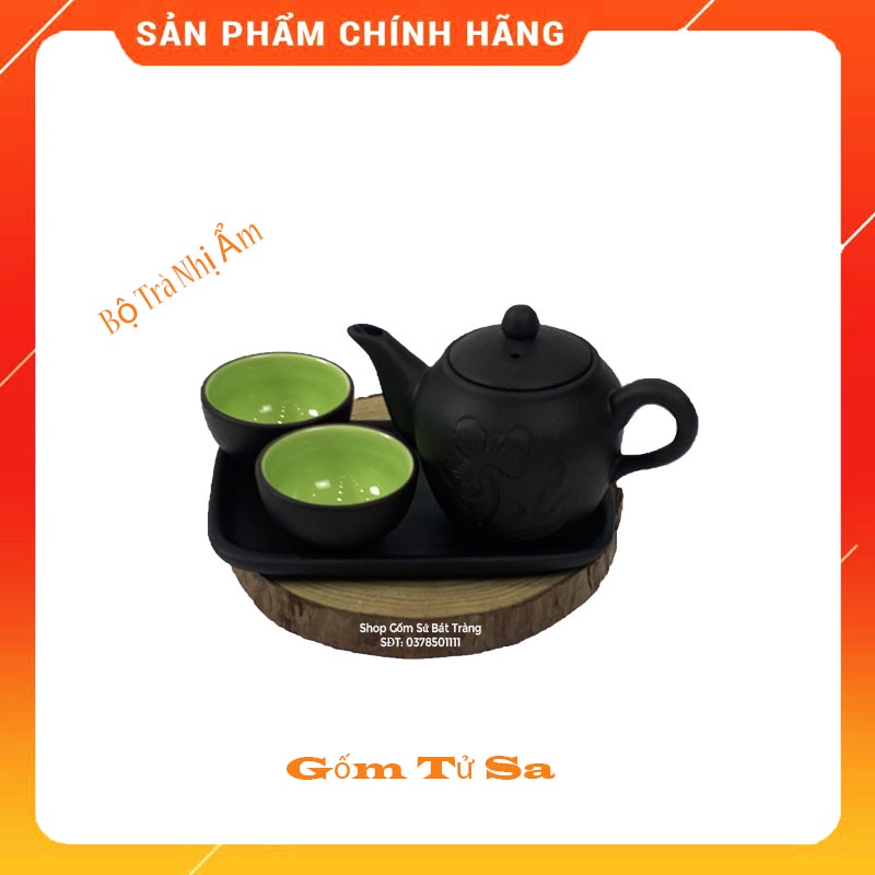 Bộ trà tử sa nhị ẩm Gốm Đặng Gia Bát Tràng