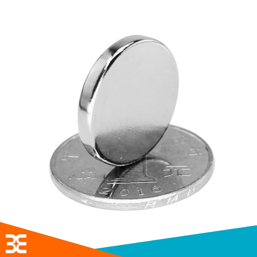 Bộ 5 Viên Nam Châm Đất Hiếm Tròn 20x3mm Không Lỗ Siêu Từ Tính
