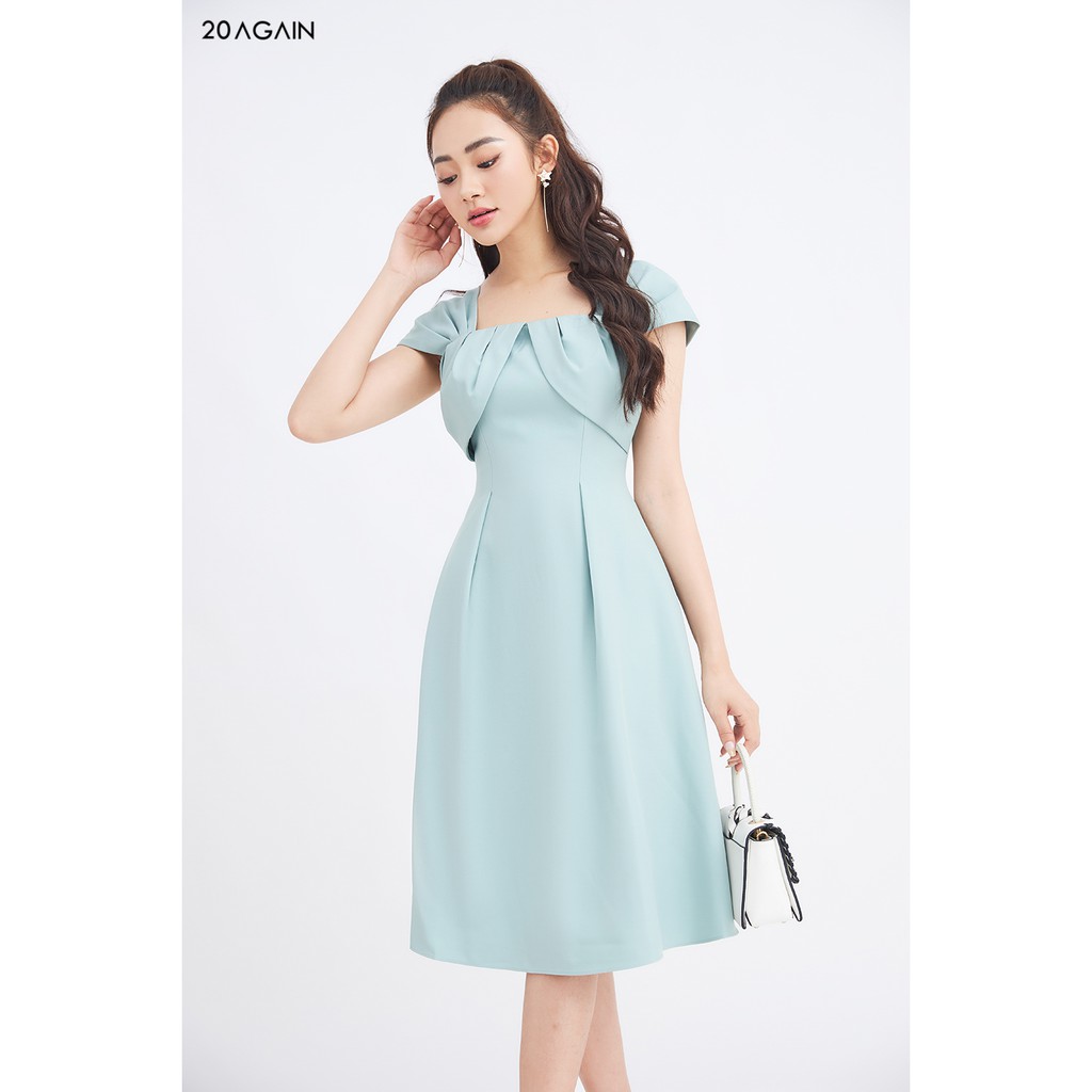 Đầm xòe xếp ly ngực 20AGAIN DEA1490 | BigBuy360 - bigbuy360.vn