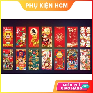 Bộ 10 Bao Lì Xì TẾT 🔴FreeShip🔴 Túi Lì Xì Đỏ, nhiều mẫu đẹp, chất lượng, dày dặn - Shop Phụ kiện HCM