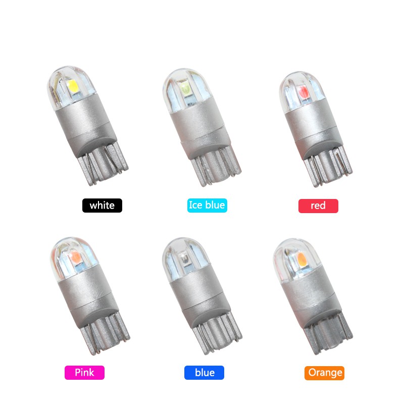 Bộ 10 bóng đèn LED LYMOYO T10 W5W 168 501 3030 25 SMD 12V 6000K dùng trang trí cho biển số xe/đọc sách