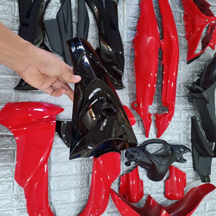 Bộ dàn áo Jupiter MX MẮT CÁO màu ĐỎ - nhựa ABS nguyên sinh siêu bền