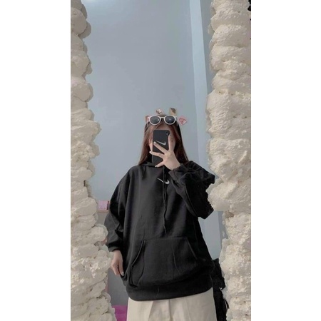 Áo hoodie tay phòng đơn giản nỉ bigsize 55-80kg