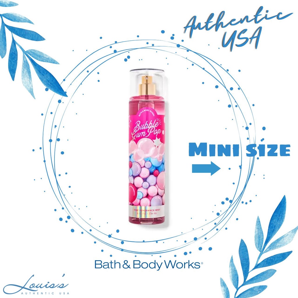 BUBBLE GUM POP (kẹo trái cây ) - Body mist / Xịt thơm toàn thân Bath & Body Works Mỹ
