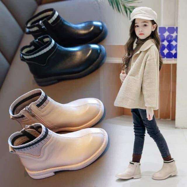 BOOT CỔ CHUN CHO BÉ GÁI