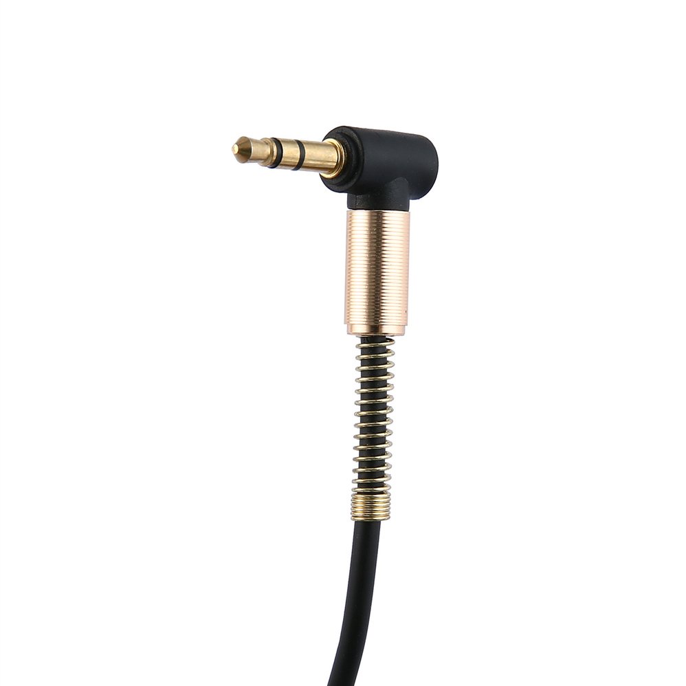 Dây âm thanh hai đầu cắm 3.5 mm AUX mạ vàng kiểu cong chuyên dụng