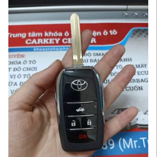 Vỏ độ chìa khoá gập Toyota 4 nút hàng cao cấp