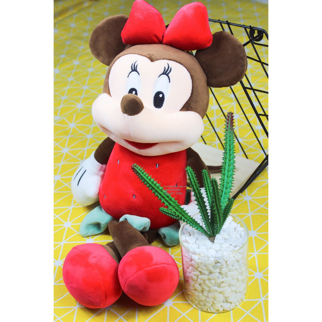 Đồ Chơi Gấu Bông  Chuôt Mickey Minnie nhồi bông ngộ nghĩnh mềm mịn
