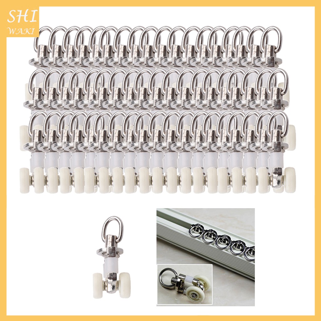 Set 20 Con Lăn Đôi Gắn Màn Cửa Trượt