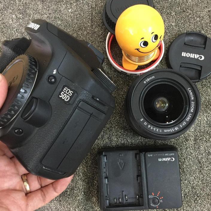 Máy ảnh Canon 50D kèm lens kít 18-55 is II, máy chụp 3k shot