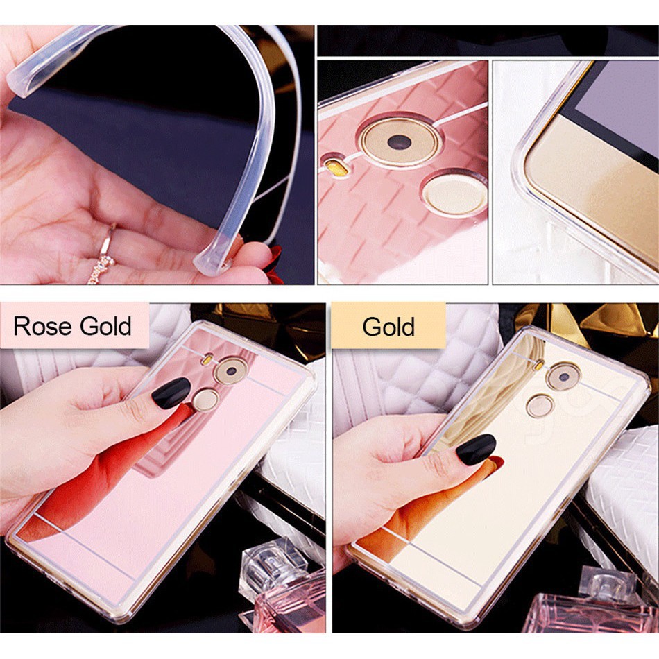 Ốp điện thoại mặt gương thời trang cho Xiaomi Redmi 4X 4A 5 5A 5 Plus S2 6 6A Note4 Note 4X 7