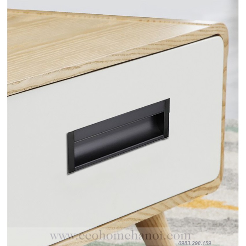 Tay nắm âm hợp kim nhôm màu đen cho cánh tủ CH8023