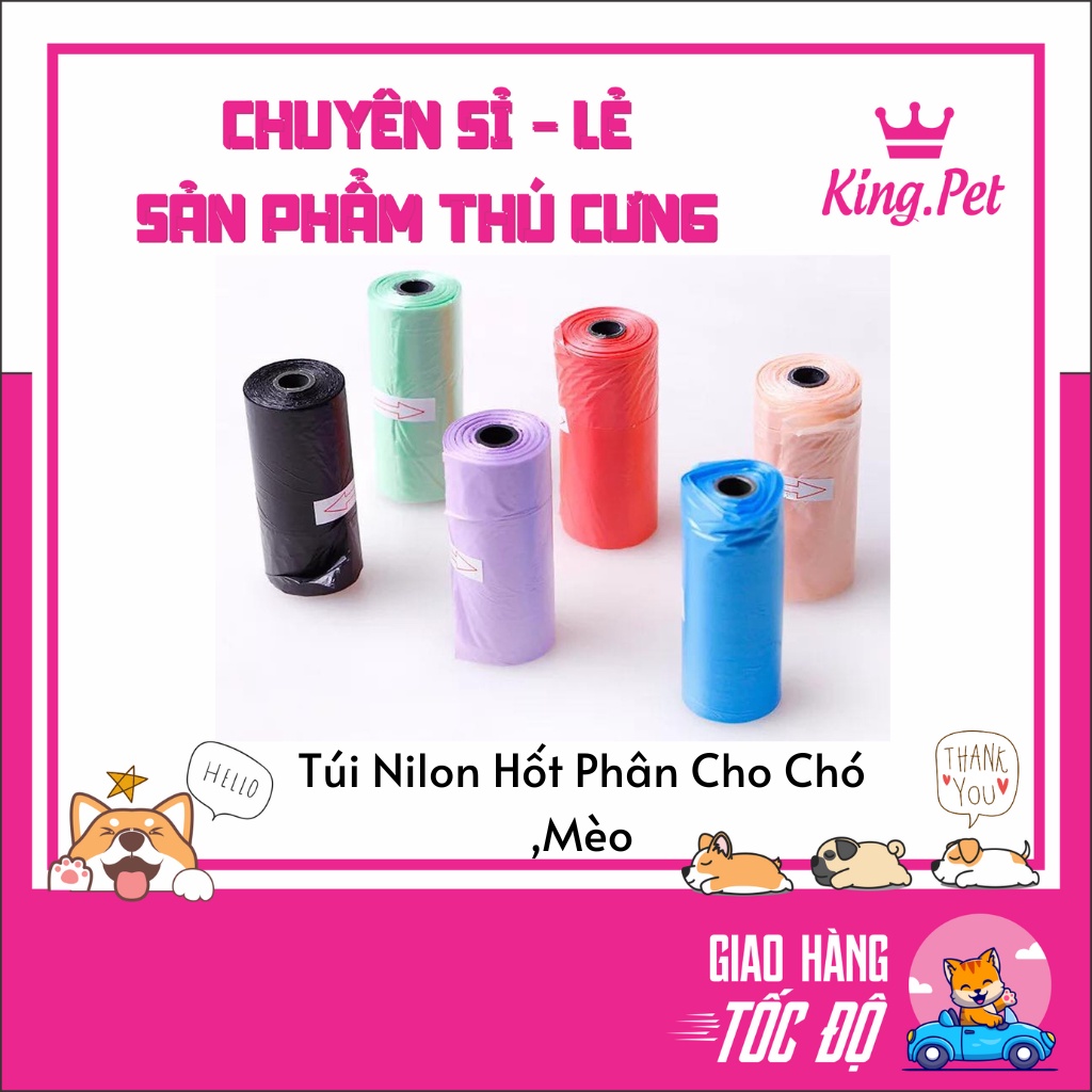 Túi Nilon Hốt Phân Chó Mèo