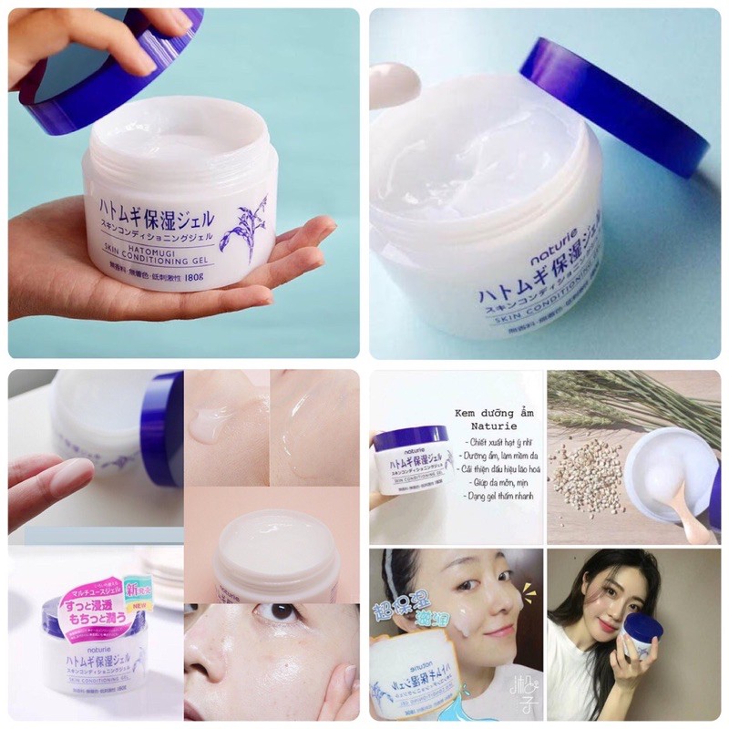 ☘️ GEL DƯỠNG DA NATURIE SKIN CONDITIONING HATOMUGI ☘️