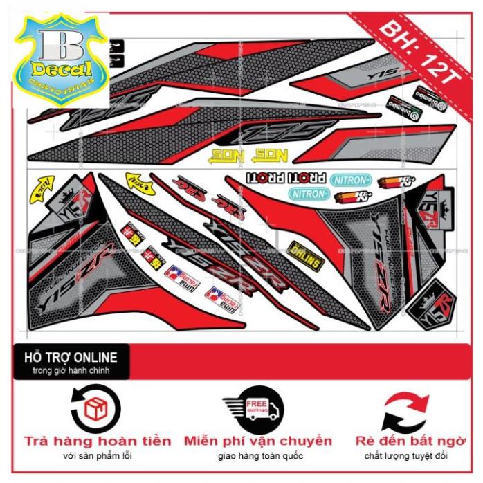 ( Quí khách vui lòng mang ra tiệm cho thợ dán ) Tem EX 2011 Y15ZR [Bi Decal]