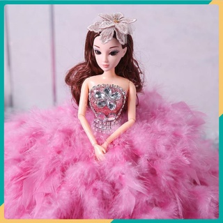 Búp bê cô dâu bên váy cưới Lông ngỗng cao 45cm